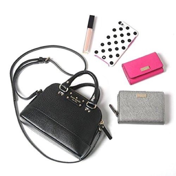 •new• Kate spade boarkskin leather wellesley mini rachelle crossbody satchel - Picture 7 of 10